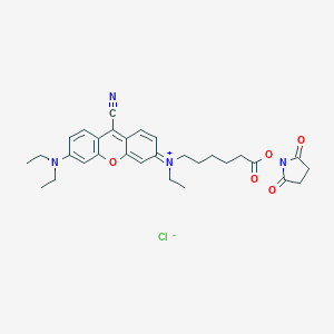 molecular formula C30H35ClN4O5 B114276 NIR-667 N-succinimidyl ester CAS No. 158358-57-7