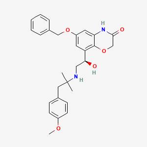 (R)-6-(benzyloxy)-8-(1-hydroxy-2-((1-(4-methoxyphenyl)-2-methylpropan-2-yl)amino)ethyl)-2H-benzo[b][1,4]oxazin-3(4H)-one