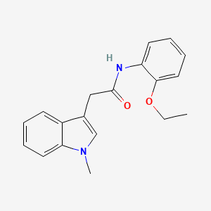 molecular formula C19H20N2O2 B11427636 N-(2-ethoxyphenyl)-2-(1-methyl-1H-indol-3-yl)acetamide 