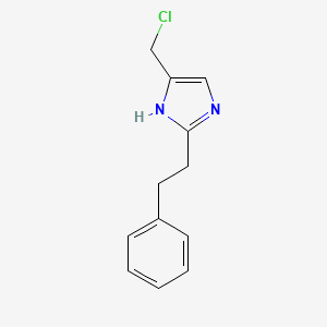 5-(chloromethyl)-2-(2-phenylethyl)-1H-imidazole