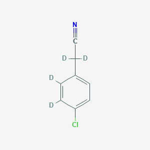 molecular formula C8H6ClN B1142777 4-Chlorobenzyl cyanide-d4 