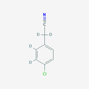 molecular formula C8H2ClD4N B1142777 4-Chlorobenzyl-2,3,5,6-d4 cyanide CAS No. 1219804-00-8