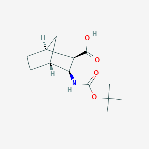 B1142779 (1R,2S,3R,4S)-3-((tert-Butoxycarbonyl)amino)bicyclo[2.2.1]heptane-2-carboxylic acid CAS No. 1212373-01-7