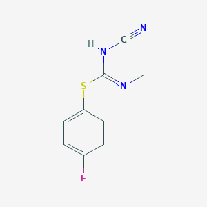 1-Cyano-2-(4-fluorophenyl)-3-methylisothiourea