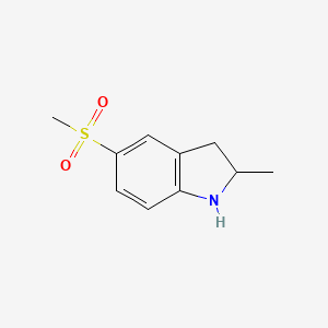 B1142788 5-Methanesulfonyl-2-Methyl-2,3-dihydro-1H-indole CAS No. 1263282-02-5