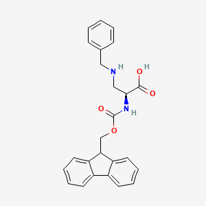 molecular formula C25H24N2O4 B1142798 (S)-2-(((9H-fluoren-9-yl)methoxy)carbonylamino)-3-(benzylamino)propanoic acid CAS No. 1217628-84-6