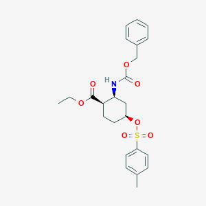 molecular formula C24H29NO7S B1142803 all-cis-2-Benzyloxycarbonylamino-4-(toluene-4-sulfonyloxy)-cyclohexanecarboxylic acid ethyl ester CAS No. 1212242-37-9