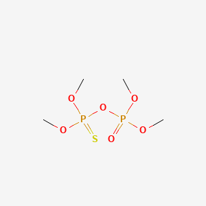 molecular formula C₄H₁₂O₆P₂S B1142812 Thiopyrophosphoric acid, tetramethyl ester CAS No. 18764-12-0