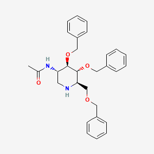 N-((3S,4R,5R,6R)-4,5-Bis(benzyloxy)-6-((benzyloxy)methyl)piperidin-3-yl)acetamide