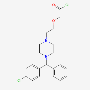 molecular formula C₂₁H₂₄Cl₂N₂O₂ B1142837 2-(2-(4-((4-Chlorophenyl)(phenyl)methyl)piperazin-1-yl)ethoxy)acetyl chloride CAS No. 324047-28-1