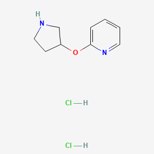 molecular formula C9H13ClN2O B1142840 2-(Pyrrolidin-3-yloxy)pyridine dihydrochloride CAS No. 1220039-88-2
