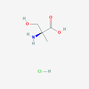 B1142843 (2S)-2-Amino-3-hydroxy-2-methylpropanoic acid;hydrochloride CAS No. 114396-62-2