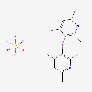 molecular formula C16H22F6IN2P B1142845 Bis(2,4,6-trimethylpyridine)iodonium Hexafluorophosphate CAS No. 113119-46-3