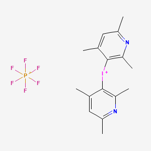 B1142845 Bis(2,4,6-trimethylpyridine)iodine(I) hexafluorophosphate CAS No. 113119-46-3