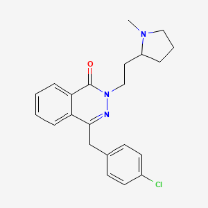 molecular formula C22H25Cl2N3O B1142848 4-(4-CHLOROBENZYL)-2-(2-(1-METHYLPYRROLIDIN-2-YL)ETHYL)PHTHALAZIN-1(2H)-ONE CAS No. 117078-70-3