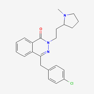 molecular formula C22H24ClN3O B1142848 4-[(4-Chlorophenyl)methyl]-2-[2-(1-methylpyrrolidin-2-YL)ethyl]phthalazin-1-one CAS No. 117078-70-3