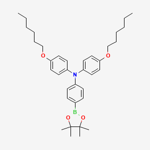 molecular formula C36H50BNO4 B1142867 N,N-Bis (4-(Hexyloxy) Phenyl)Amine-4-Pinacol ester CAS No. 1221821-41-5