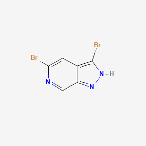 molecular formula C6H3Br2N3 B1142872 3,5-Dibromo-1H-pyrazolo[3,4-c]pyridine CAS No. 1357946-78-1