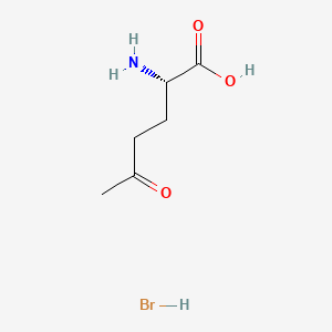 molecular formula C6H12BrNO3 B1142880 (S)-2-Amino-5-oxo-hexanoic Acid Hydrobromide CAS No. 1217856-43-3