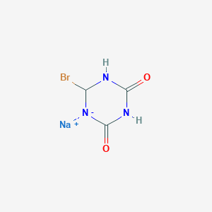 molecular formula C3HBrN3NaO2 B1142885 Sodium;6-bromo-1,3-diaza-5-azanidacyclohexane-2,4-dione CAS No. 164918-61-0