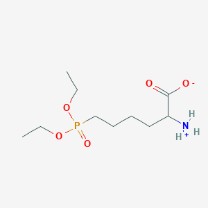 2-Azaniumyl-6-(diethoxyphosphoryl)hexanoate