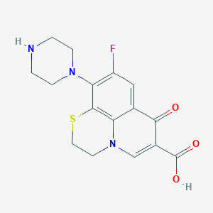 molecular formula C16H16FN3O3S B011429 N-Desmethylrufloxacin CAS No. 101337-87-5