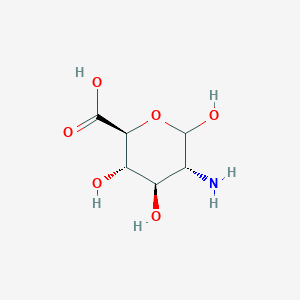 molecular formula C₆H₁₁NO₆ B1142902 (2S,3S,4R,5R)-5-Amino-3,4,6-trihydroxytetrahydro-2H-pyran-2-carboxylic acid CAS No. 27826-63-7