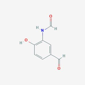 molecular formula C₈H₇NO₃ B1142908 N-(5-formyl-2-hydroxyphenyl)formamide CAS No. 903563-43-9