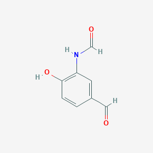 molecular formula C₈H₇NO₃ B1142908 3-(Formylamino)-4-hydroxybenzaldehyde CAS No. 903563-43-9