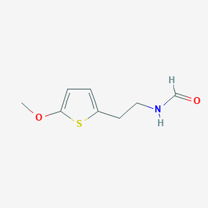 molecular formula C₈H₁₁NO₂S B1142915 N-[2-(5-Methoxy-2-thienyl)ethyl]formamide CAS No. 854701-03-4