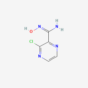 molecular formula C5H5ClN4O B1142925 3-Chloro-N-hydroxypyrazine-2-carboximidamide CAS No. 175203-31-3