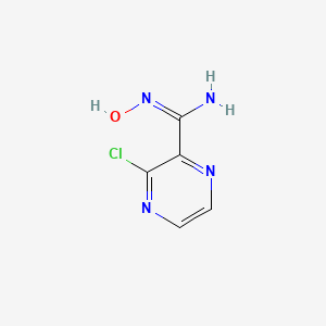 molecular formula C5H5ClN4O B1142925 3-chloro-N'-hydroxypyrazine-2-carboximidamide CAS No. 175203-31-3