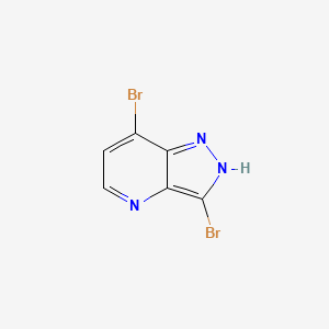 molecular formula C6H3Br2N3 B1142940 3,7-Dibromo-1h-pyrazolo[4,3-b]pyridine CAS No. 1357947-07-9