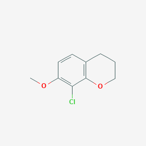 molecular formula C10H11ClO2 B1142942 8-Chloro-7-methoxychroman CAS No. 1256255-21-6