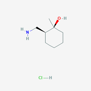 molecular formula C8H18ClNO B1142944 cis-2-Aminomethyl-1-methyl-cyclohexanol hydrochloride CAS No. 1212419-83-4