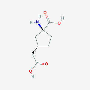 (1S,3S)-1-Amino-3-(carboxymethyl)cyclopentane-1-carboxylic acid
