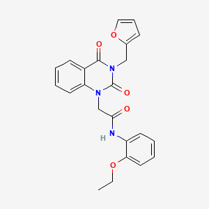 molecular formula C23H21N3O5 B11429524 N-(2-ethoxyphenyl)-2-[3-(furan-2-ylmethyl)-2,4-dioxo-3,4-dihydroquinazolin-1(2H)-yl]acetamide 