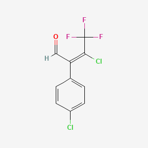 3-Chloro-2-(4-chlorophenyl)-4,4,4-trifluorobut-2-enal