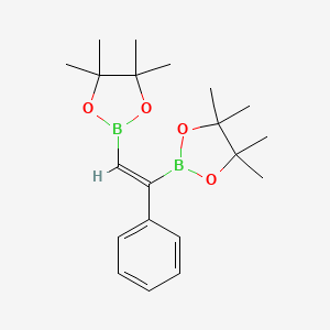 molecular formula C20H30B2O4 B1142965 (E)-Phenyl-1,2-ethylenediboronic acid bis(pinacol) ester CAS No. 173603-23-1