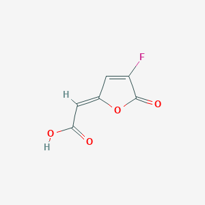molecular formula C6H3FO4 B1142969 (2Z)-2-(4-fluoro-5-oxofuran-2-ylidene)acetic acid CAS No. 161985-55-3