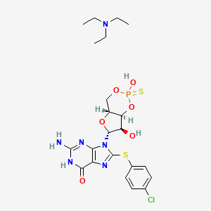 molecular formula C16H14ClN5NaO6PS2 B1142979 Rp-8-pCPT-cGMPS CAS No. 160385-87-5