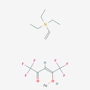 molecular formula C13H19AgF6O2Si ** B1142993 Vinyltriethylsilane(hexafluoroacetylacetonate)silver(I) CAS No. 177279-28-6