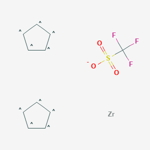 Zirconium, bis(h5-2,4-cyclopentadien-1-yl)hydro(trifluoromethanesulfonato-kO)-(9CI)