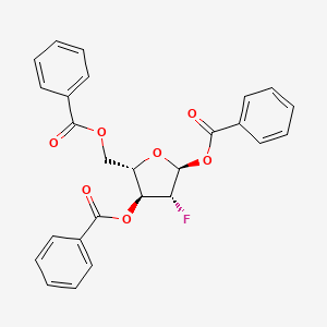 B1143017 1,3,5-Tri-O-benzoyl-2-deoxy-2-fluoro-alpha-L-arabinofuranose CAS No. 171721-00-9