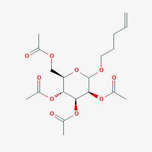 B1143023 Pent-4-enyl-2,3,4,6-tetra-O-acetyl-D-mannopyranoside CAS No. 171079-66-6