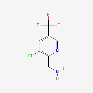 molecular formula C7H7Cl2F3N2 B1143045 (3-氯-5-(三氟甲基)吡啶-2-基)甲胺 CAS No. 175277-74-4