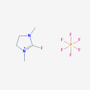 molecular formula C5H10FN2.F6P B1143062 2-Fluoro-1,3-dimethylimidazolidinium hexafluorophosphate CAS No. 164298-27-5
