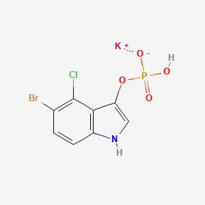 molecular formula C8H4BrClK2NO4P B1143063 5-Bromo-4-chloro-3-indoxyl phosphate, potassium salt CAS No. 185335-30-2