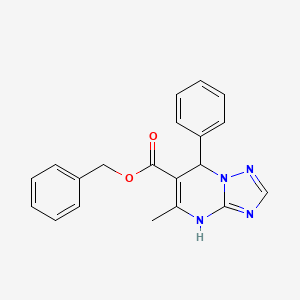 molecular formula C20H18N4O2 B11430878 Benzyl 5-methyl-7-phenyl-4,7-dihydro[1,2,4]triazolo[1,5-a]pyrimidine-6-carboxylate 