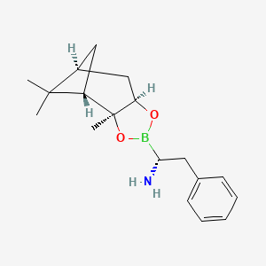 molecular formula C18H27BClNO2 B1143089 (R)-BOROPHE-(+)-PINANEDIOL-HCL CAS No. 186906-12-7